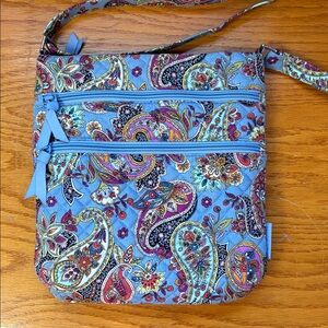 Vera Bradley Paisley Cotton Crossbody Bag - like new